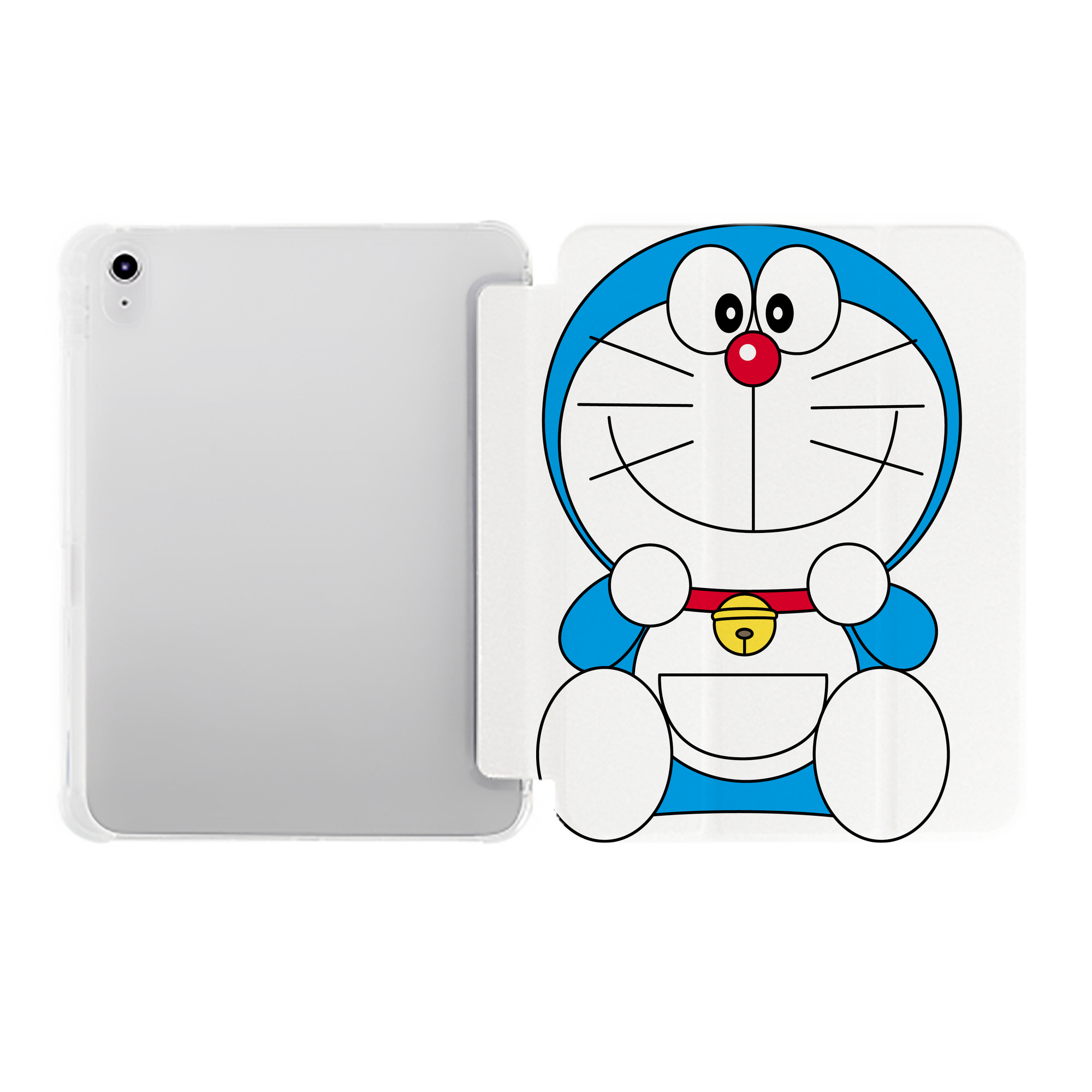 （画像用） ドラえもん Doraemon IPad ケース ペン収納付き 三つ折りスタンド PUレザー×シリコン 対応機種9.5/10.5/10.9インチ